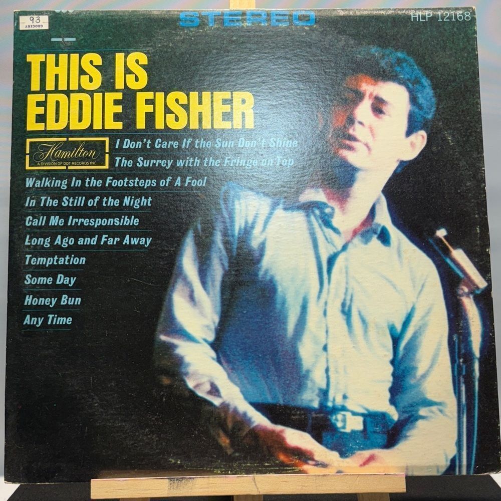 Hamilton Blue and Yellow Eddie Fisher Album